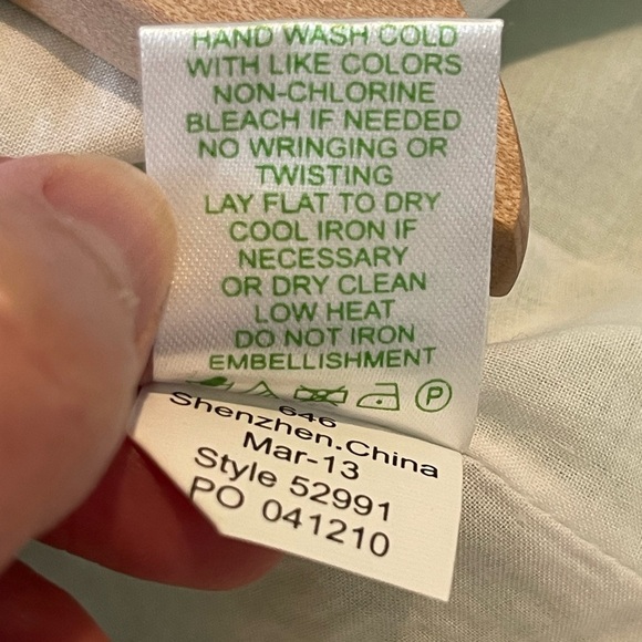 Lilly Pulitzer Roswell Green/White Striped Mini Dress with Navy Bow,Strapless, 8 - Picture 7 of 16